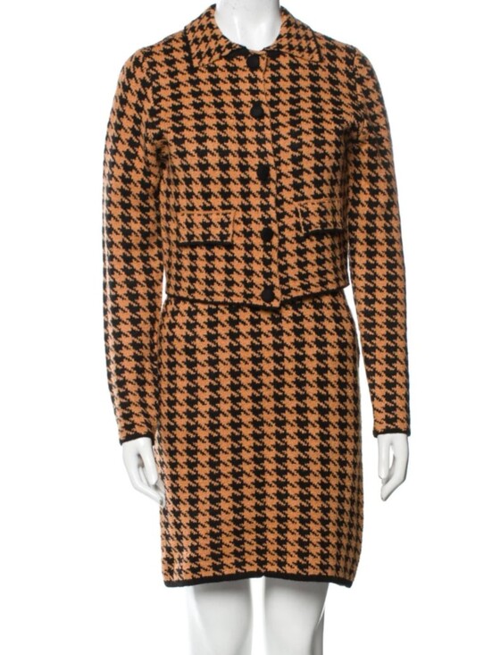 House of Harlow 1960 Dresses & Skirts - House of Harlow 1960 Black and Camel Houndstooth Knit